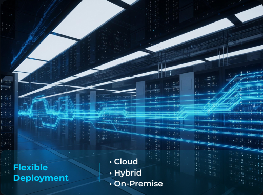Enterprise infrastructure connected by an AI data layer
